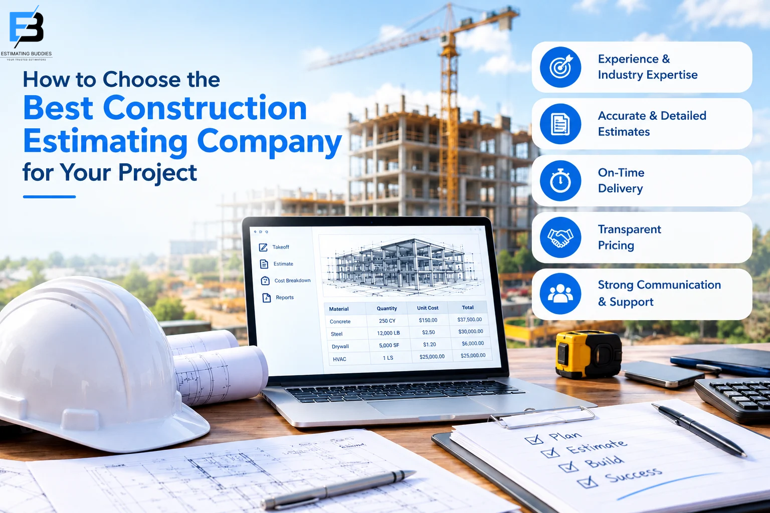 How to Choose the Best Construction Estimating Company